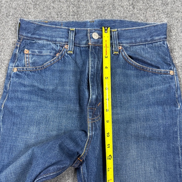 LEVIS 701 Big E Selvedge Denim Jeans Womens Size 28 LVC Rivets Capri 098 - Picture 8 of 16